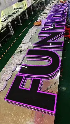 custom commercial signage RGB Color Light Box