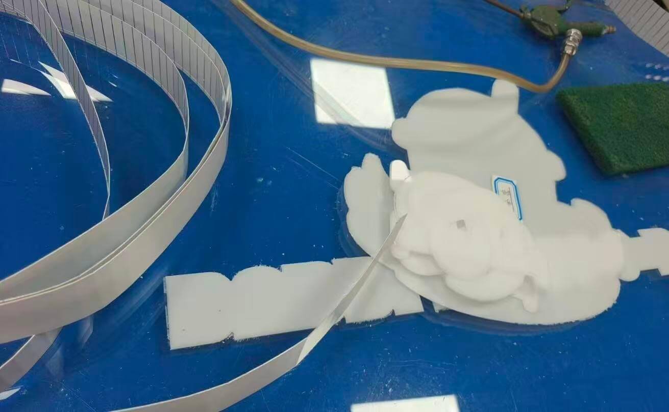 Solid acrylic faceplate alignment and structural edge bonding