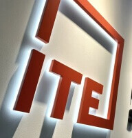 Halo backlit optical letter reference showcasing crisp edge diffusion