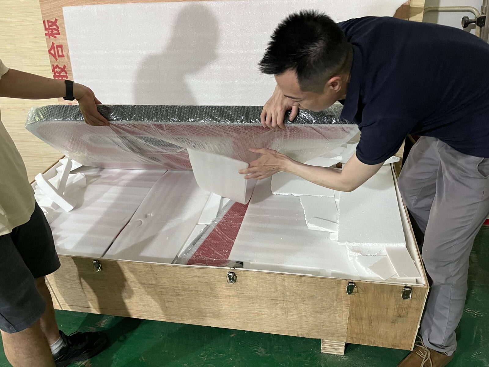 Multi-layer pearl foam inner cushioning protecting letter surfaces