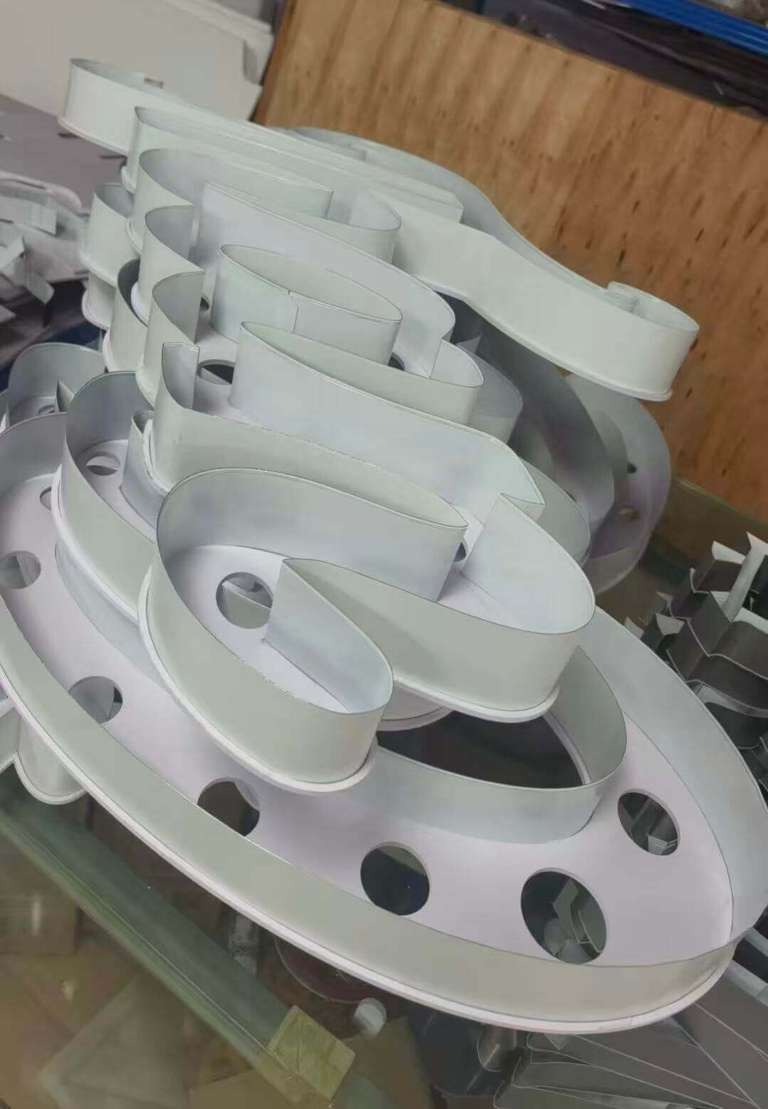 CNC router milling optical PMMA acrylic faceplates at EndPoint Sign's Guangzhou factory