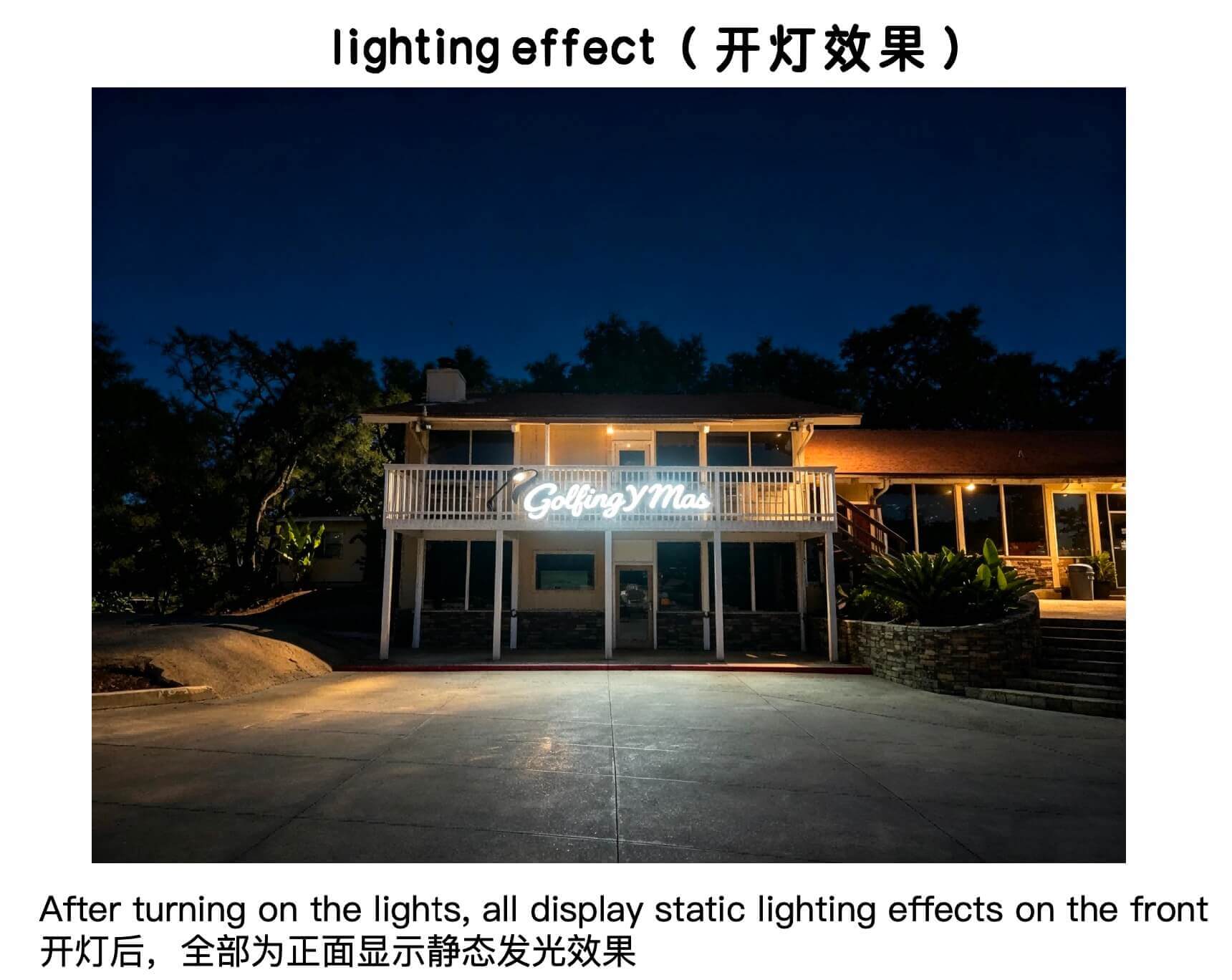 Photorealistic 3D night lighting render produced at EndPoint Sign's Guangzhou engineering center