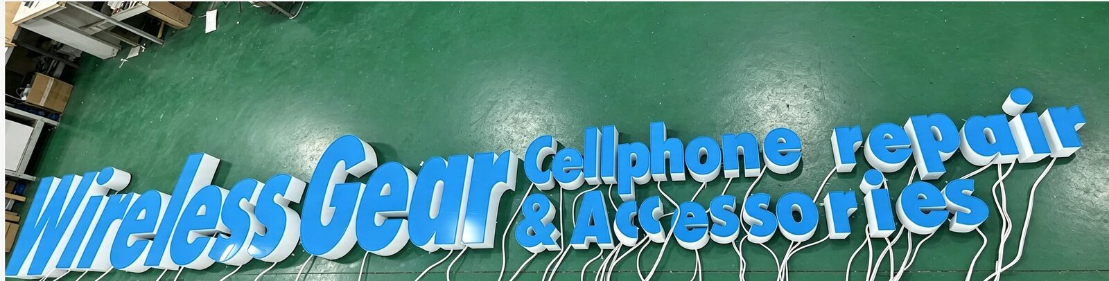 custom 3d channel letter sign daytime non illuminated quality test