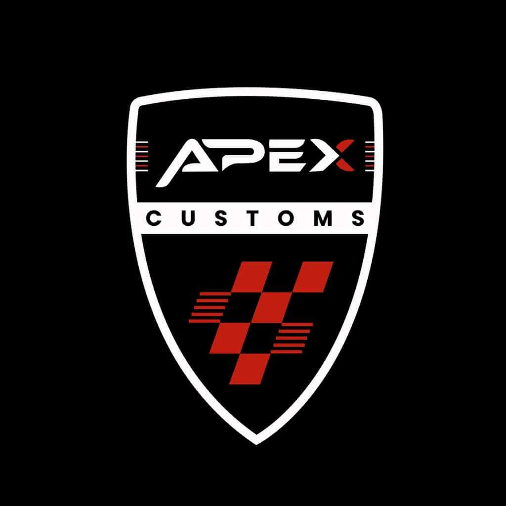 custom commercial signage shield light box for Apex Customs