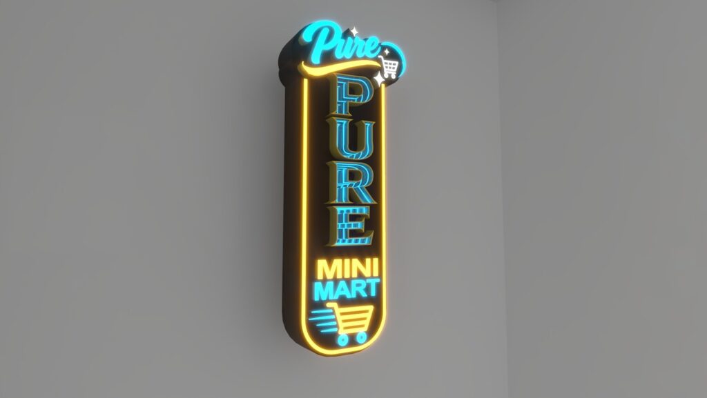 PURE custom infinity mirror LED sign