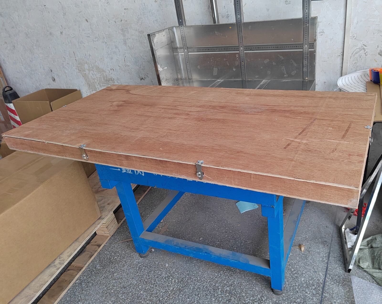 Heavy-duty wooden crating used for secure international shipping by EndPoint Sign Guangzhou